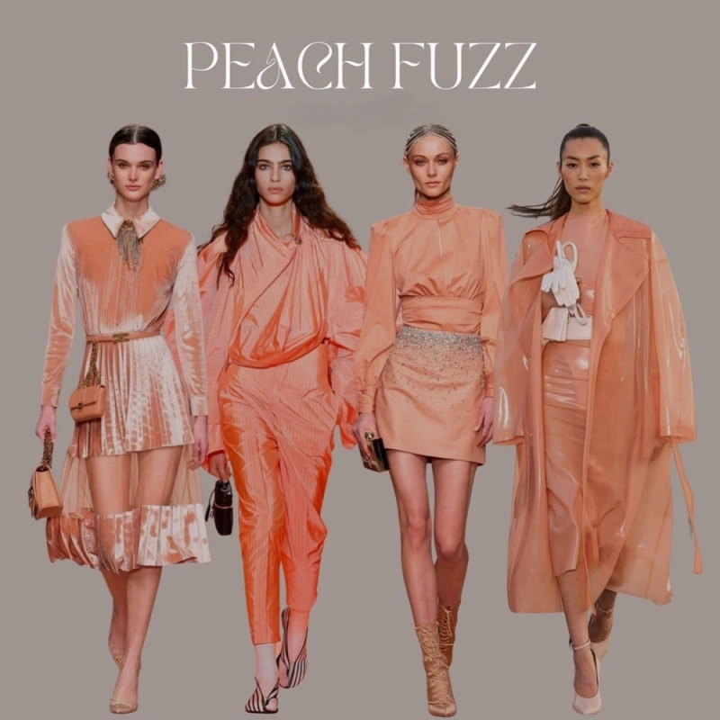 Peach Fuzz – barva roku 2024 v módě! Peach Fuzz – barva roku 2024 v módě!