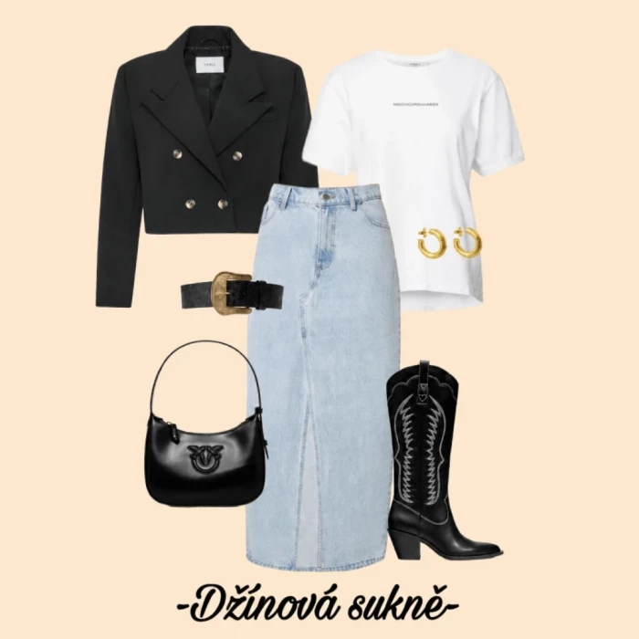 Džínová sukně – denim v maxi verzi