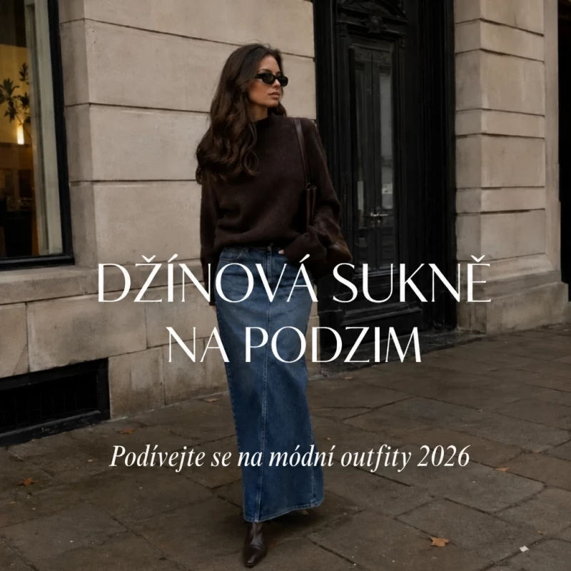 Džínová sukně na podzim 2026 – jak ji nosit? Stylové outfity s midi a maxi verzemi