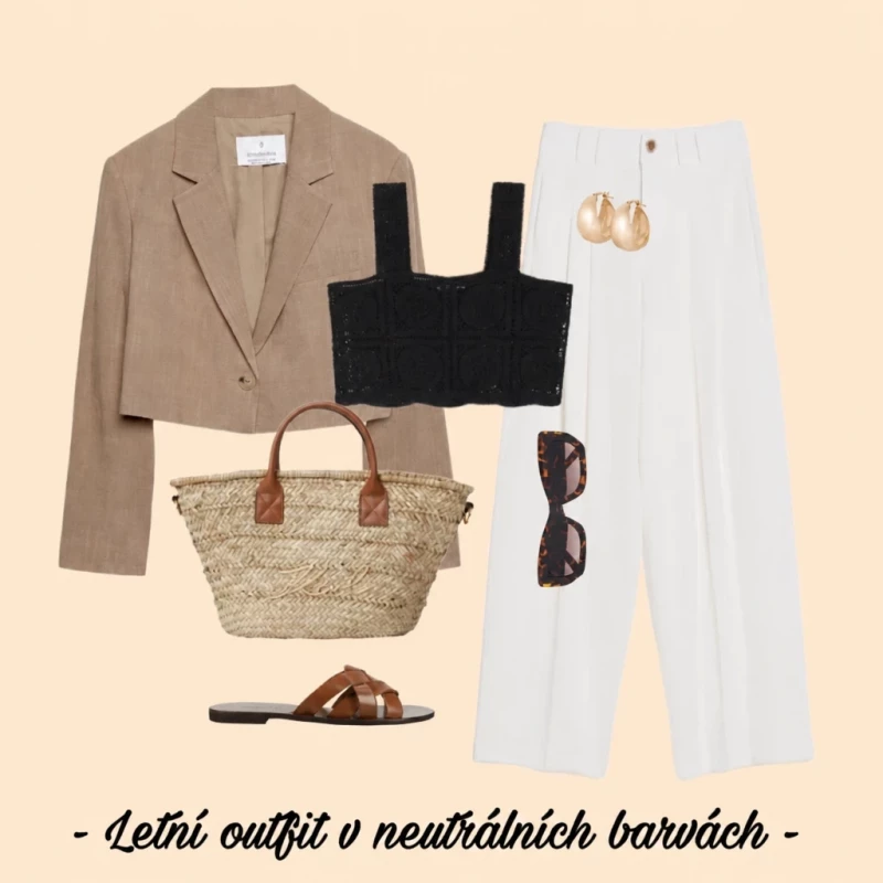 Letní outfit v neutrálních barvách – podívejte se, co nosit v teplých dnech