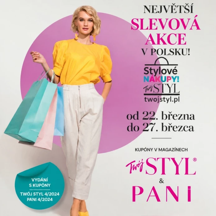 Nenechte si ujít! Stylové nákupy 2024 – jarní edice plná slev Nenechte si ujít! Stylové nákupy 2024 – jarní edice plná slev